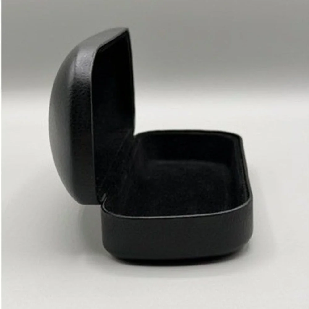 Alexander McQueen Black Textured Leather Sunglasses‎ Eyeglasses Hard Case